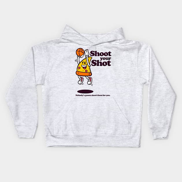 Shoot Your Shot Kids Hoodie by mankeeboi